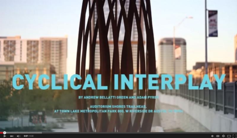 Andrew Green Cyclical Interplay Sculpture Auditorium Shores Austin Texas